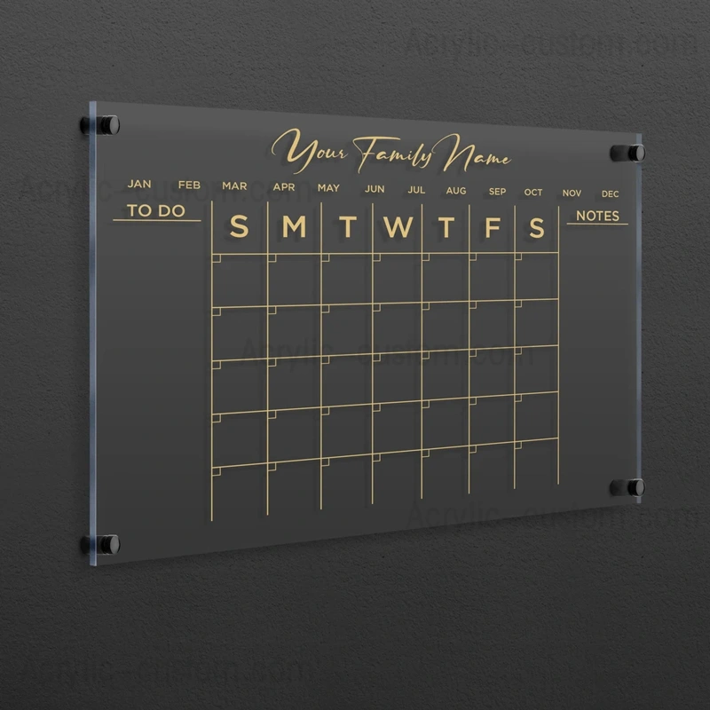 パーソナライズ ホワイトボード カレンダー - ルーサイト ウォール カレンダー