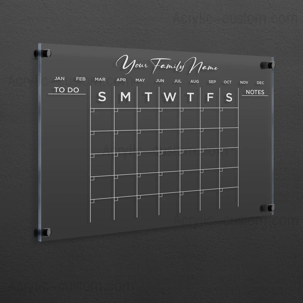 クリアルーサイトカレンダー - マンスリープランナー アクリルカレンダー