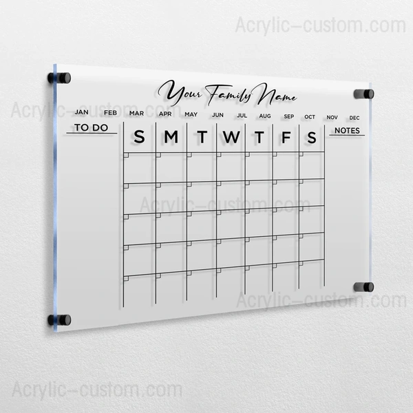 クリアルーサイトカレンダー - マンスリープランナー アクリルカレンダー