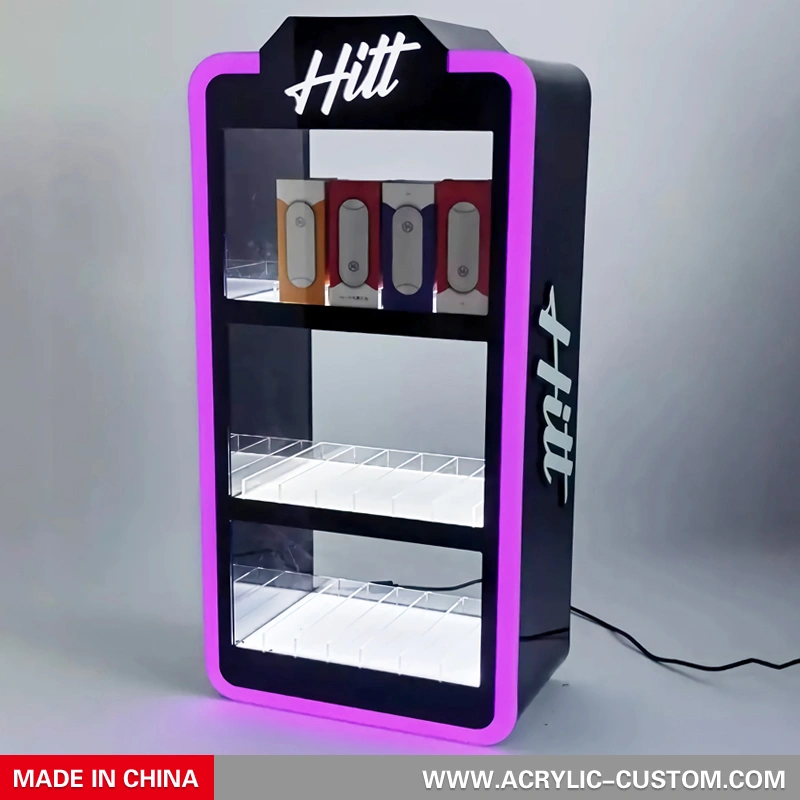 電子タバコとアーク ディスプレイ スタンド - led アクリル ディスプレイ キャビネット