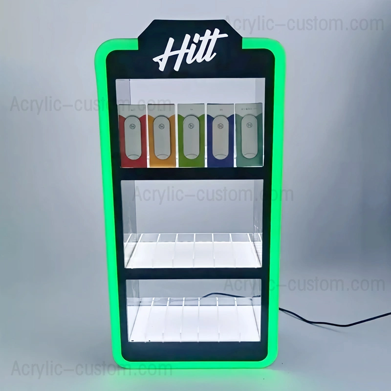 電子タバコとアーク ディスプレイ スタンド - led アクリル ディスプレイ キャビネット