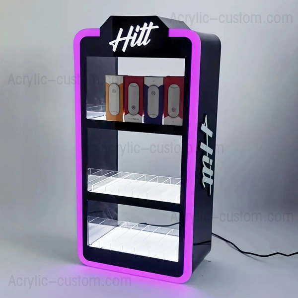 電子タバコとアーク ディスプレイ スタンド - led アクリル ディスプレイ キャビネット