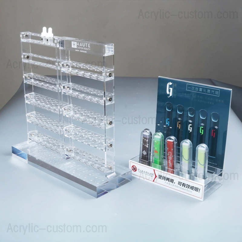 使い捨て電子液体ディスプレイ - 蒸気を吸う陳列棚