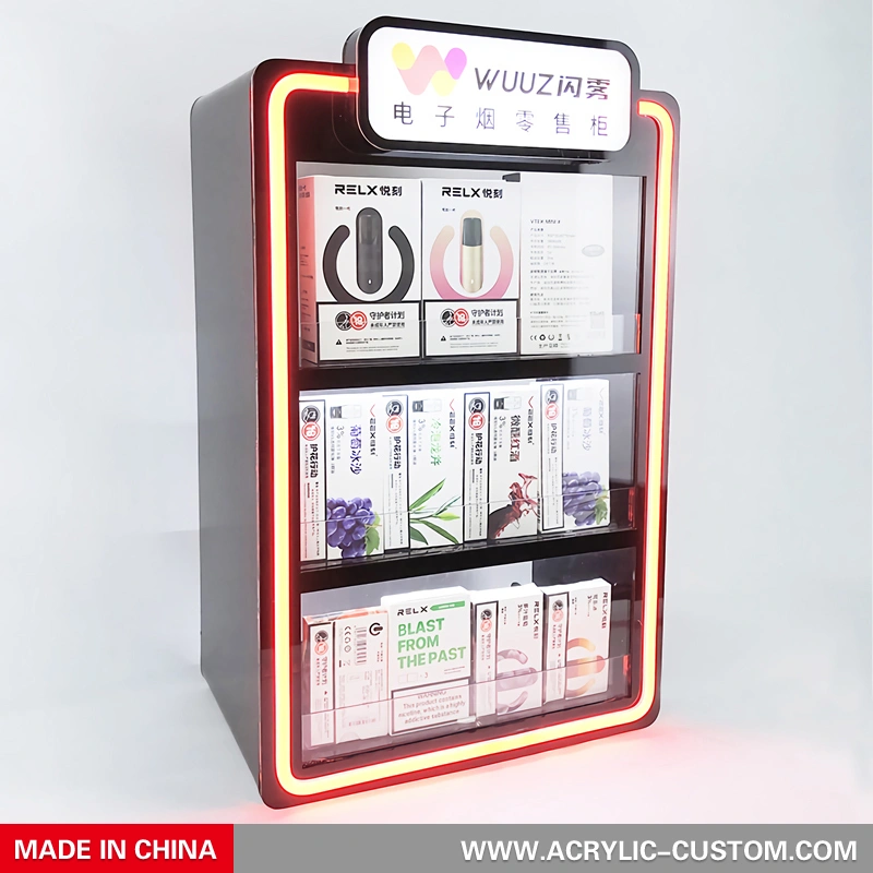 電子タバコの包装ボックスのディスプレイ キャビネット - アーク ディスプレイ