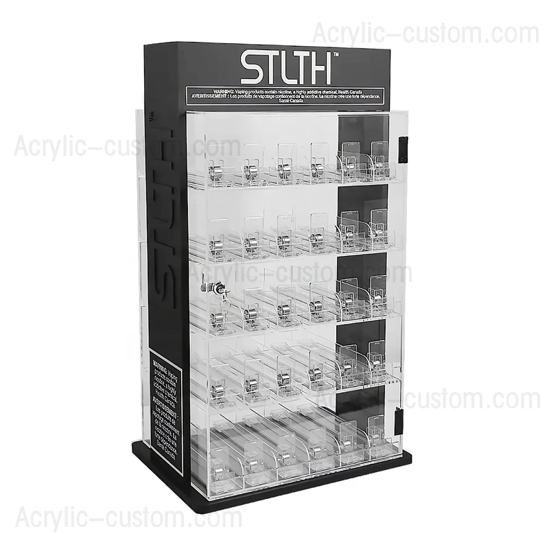 カウンター電子タバコ ディスプレイ ラック - 小売 vape キャビネット