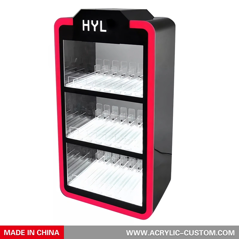 アクリル アーク ディスプレイ - 小売店 rgb 電子タバコ ディスプレイ キャビネット
