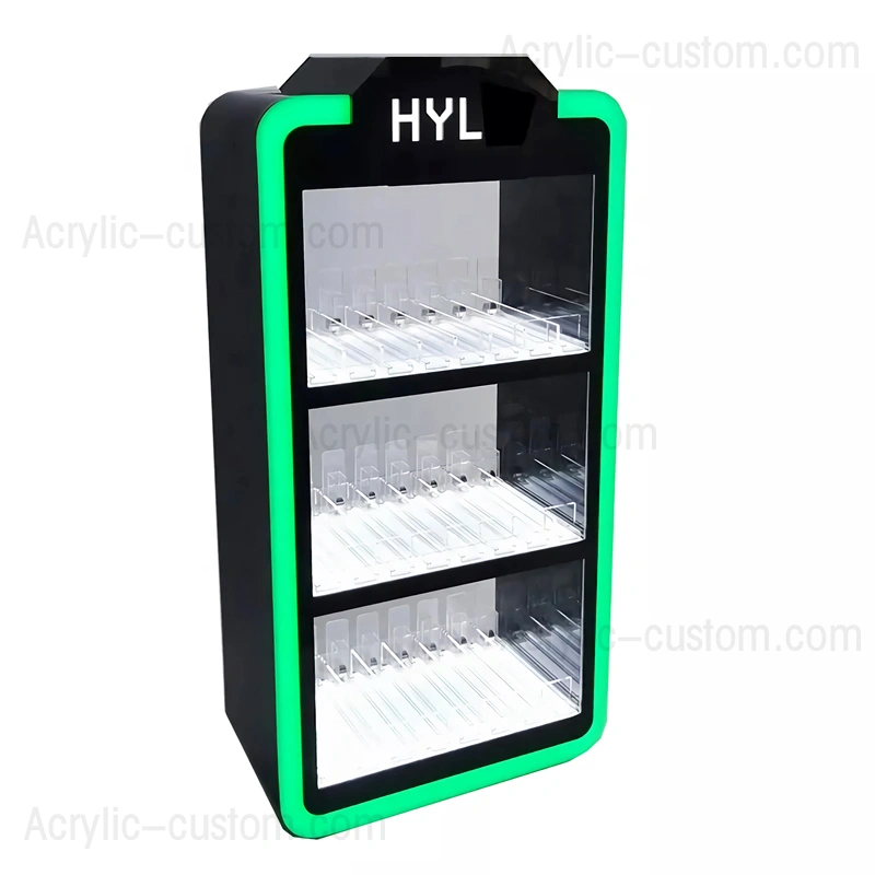 アクリル アーク ディスプレイ - 小売店 rgb 電子タバコ ディスプレイ キャビネット