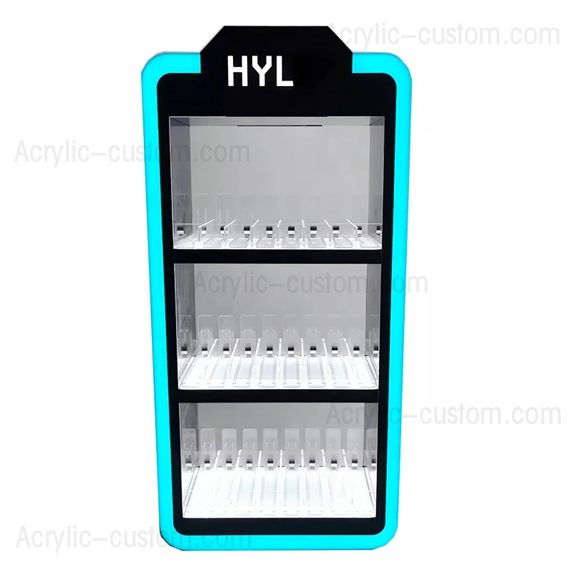 アクリル アーク ディスプレイ - 小売店 rgb 電子タバコ ディスプレイ キャビネット