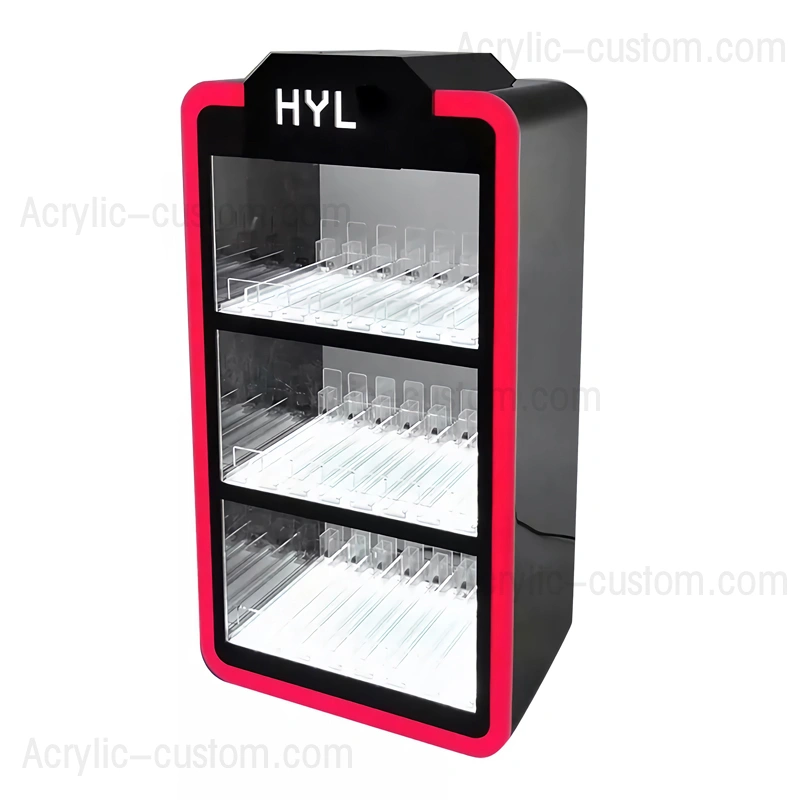 アクリル アーク ディスプレイ - 小売店 rgb 電子タバコ ディスプレイ キャビネット