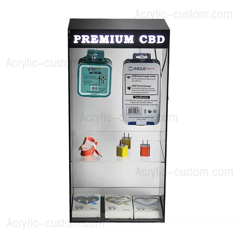 電話アクセサリーディスプレイキャビネット - アクリルディスプレイケース