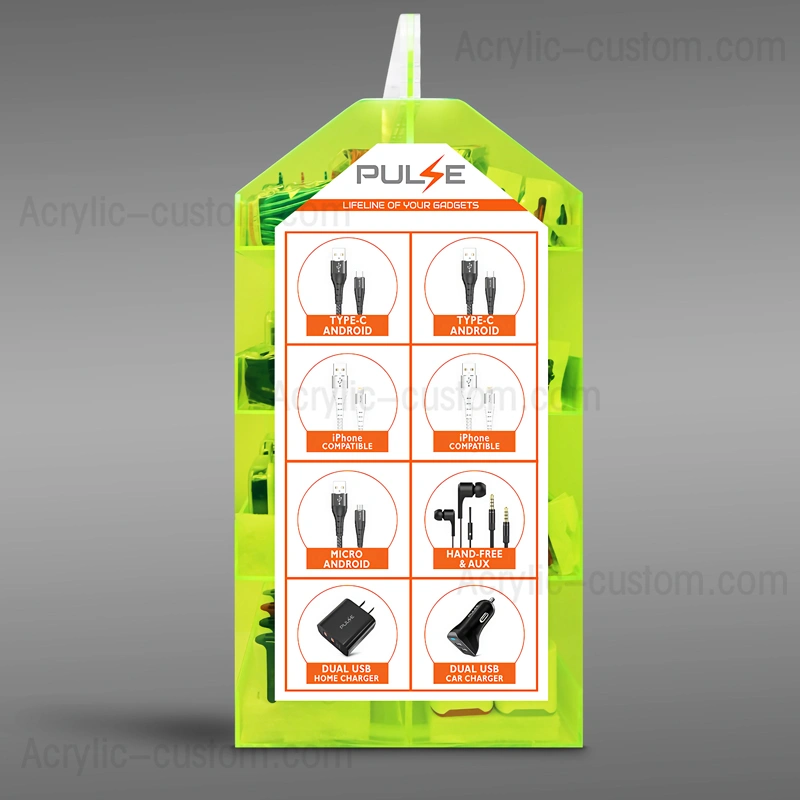 携帯電話アクセサリー ディスプレイ スタンド - アクリル カウンター ディスプレイ