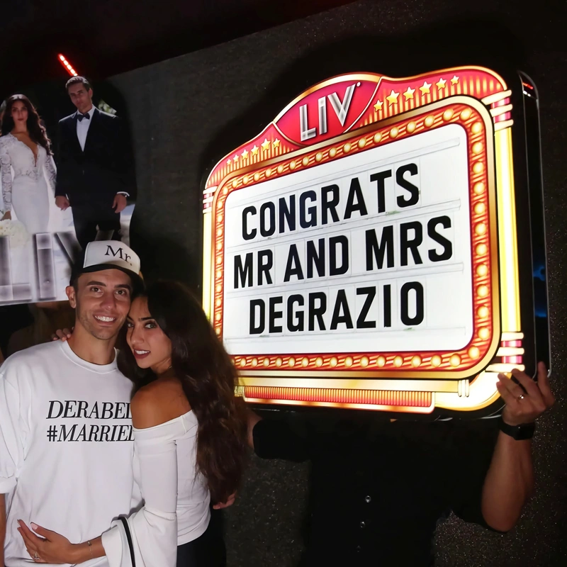 ナイトクラブ ボトル サービス サイン - led メッセージ ボード文字サイン