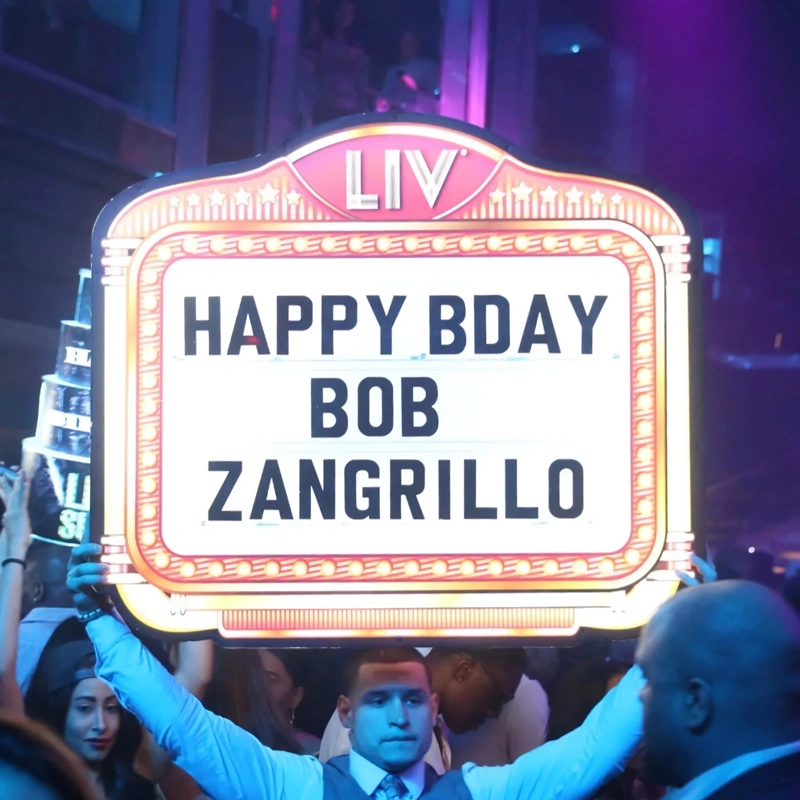 ナイトクラブ ボトル サービス サイン - led メッセージ ボード文字サイン