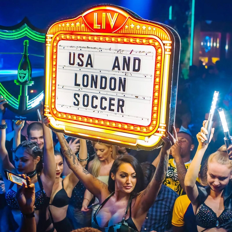 ナイトクラブ ボトル サービス サイン - led メッセージ ボード文字サイン