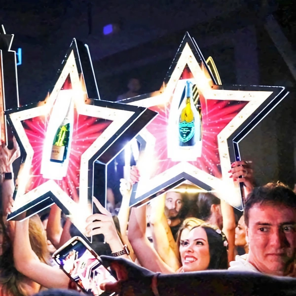 Nightclub Star Bottle Presenter Glorifier Display
