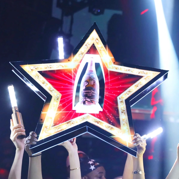 Nightclub Star Bottle Presenter Glorifier Display