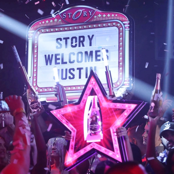 Nightclub Star Bottle Presenter Glorifier Display