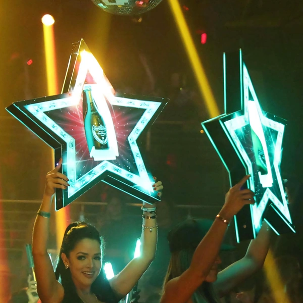 Nightclub Star Bottle Presenter Glorifier Display
