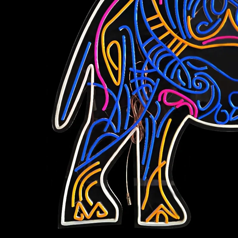 ネオンライトサイン象 - カスタムネオンLEDサイン