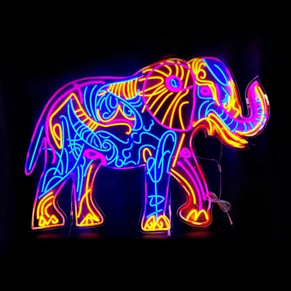 Neon Light Sign Elephant - Custom Neon LED Sign