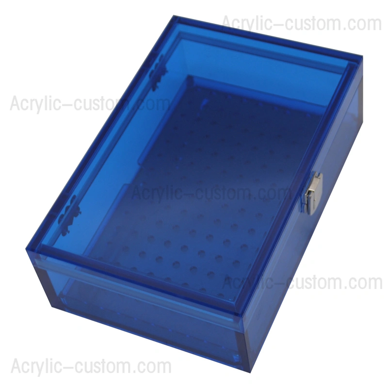 Акриловый хьюмидор - коробка для сигарет/сигар с замком