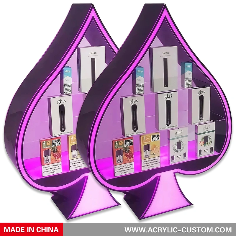 アクリル蒸気/蒸気ディスプレイ スタンド - CBD ボックス多層ディスプレイ ケース