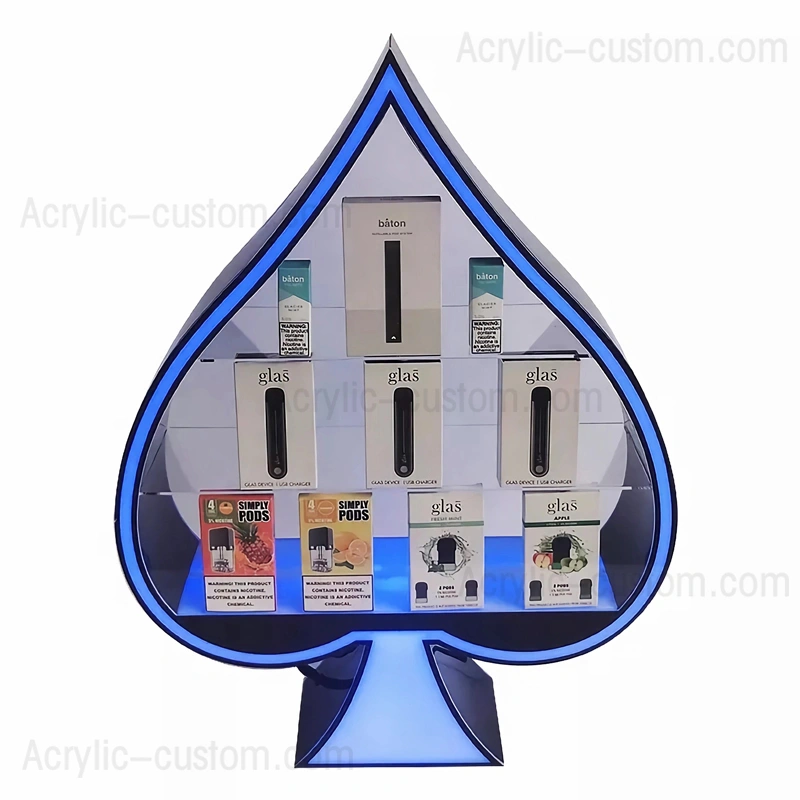 アクリル蒸気/蒸気ディスプレイ スタンド - CBD ボックス多層ディスプレイ ケース