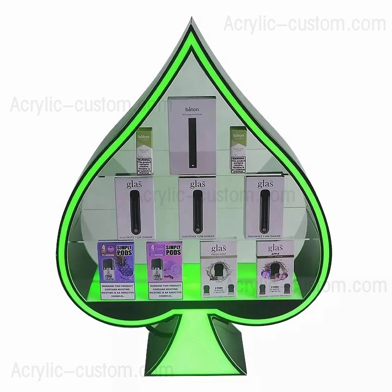 アクリル蒸気/蒸気ディスプレイ スタンド - CBD ボックス多層ディスプレイ ケース