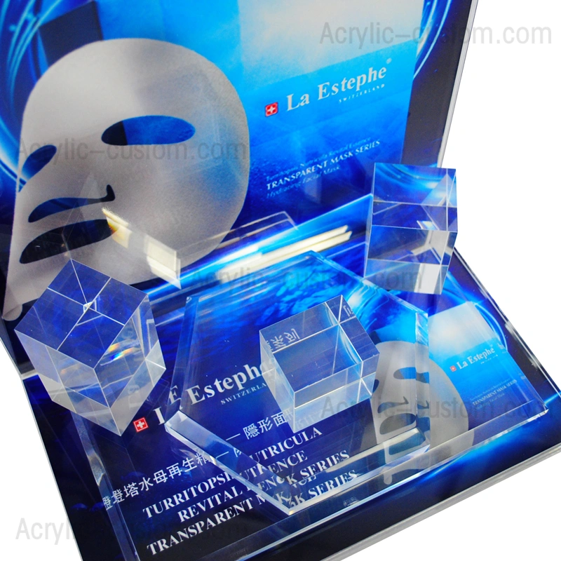 化粧品/フェイシャルマスクディスプレイスタンド - 小売用アクリルディスプレイラック