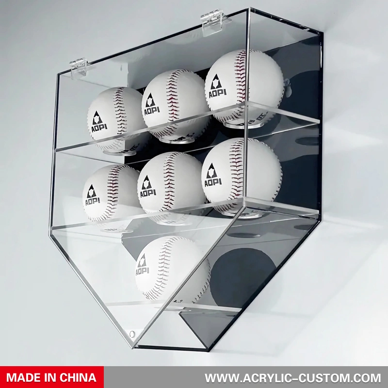 野球用ディスプレイケース ウォールマウント - カスタムアクリルディスプレイケース