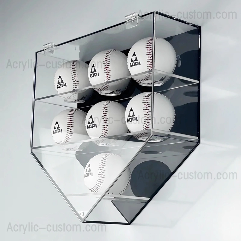 野球用ディスプレイケース ウォールマウント - カスタムアクリルディスプレイケース