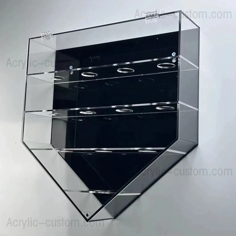 野球用ディスプレイケース ウォールマウント - カスタムアクリルディスプレイケース