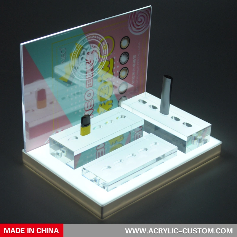 vape/vaping ペンディスプレイスタンド - アクリル LED ディスプレイスタンド