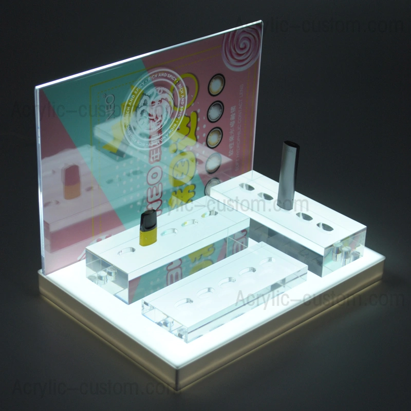 vape/vaping ペンディスプレイスタンド - アクリル LED ディスプレイスタンド