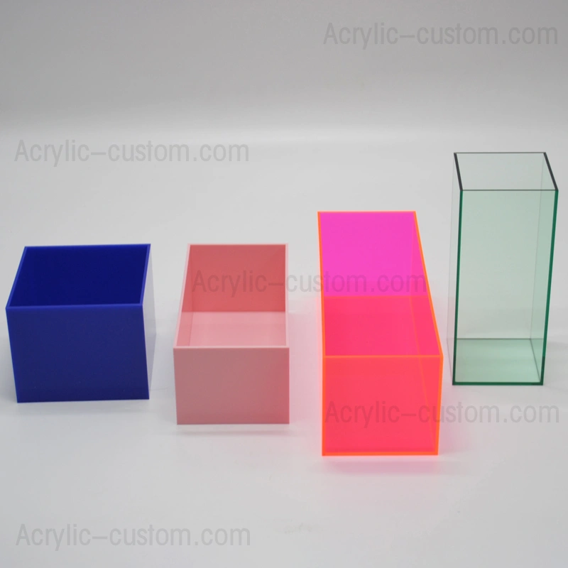 カラフルなアクリルキューブスクエアアクリルボックス | カラフルなアクリルキューブ アクリル製ディスプレイケース