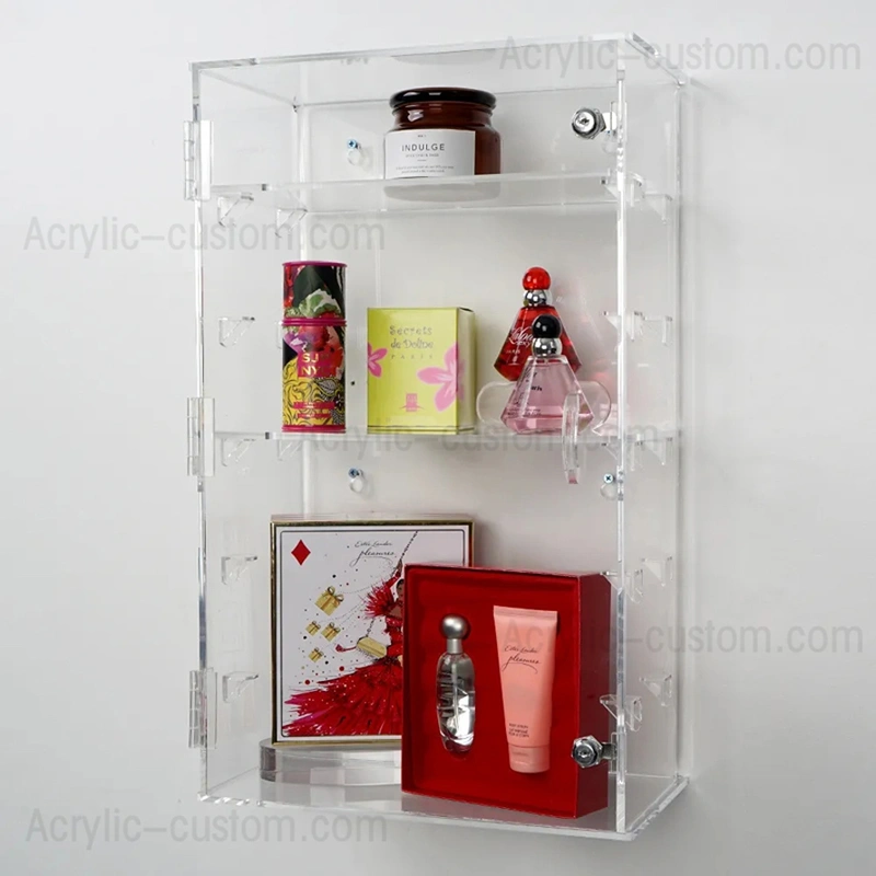 透明アクリルショーケース - 壁掛けアクリルディスプレイケース