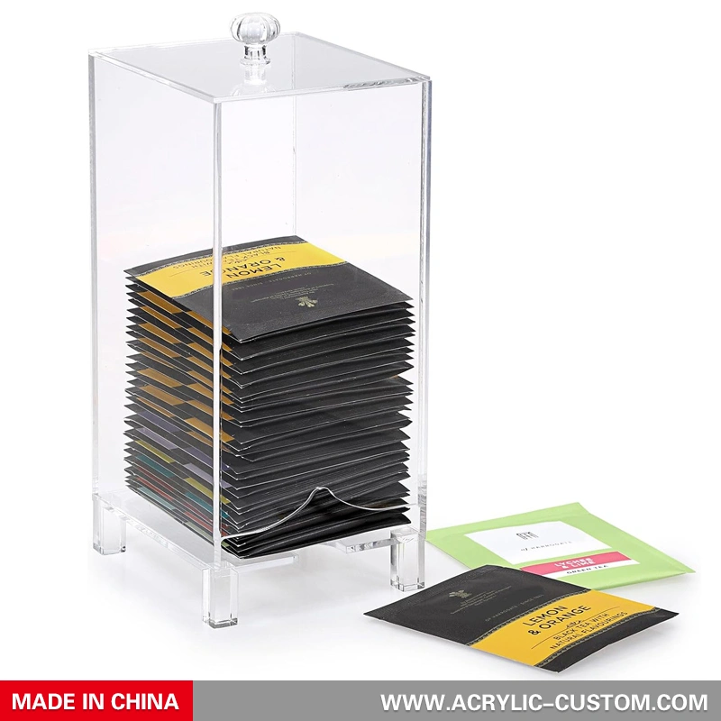 アクリル製ティーバッグキャディ - ティーバッグホルダーとディスペンサー