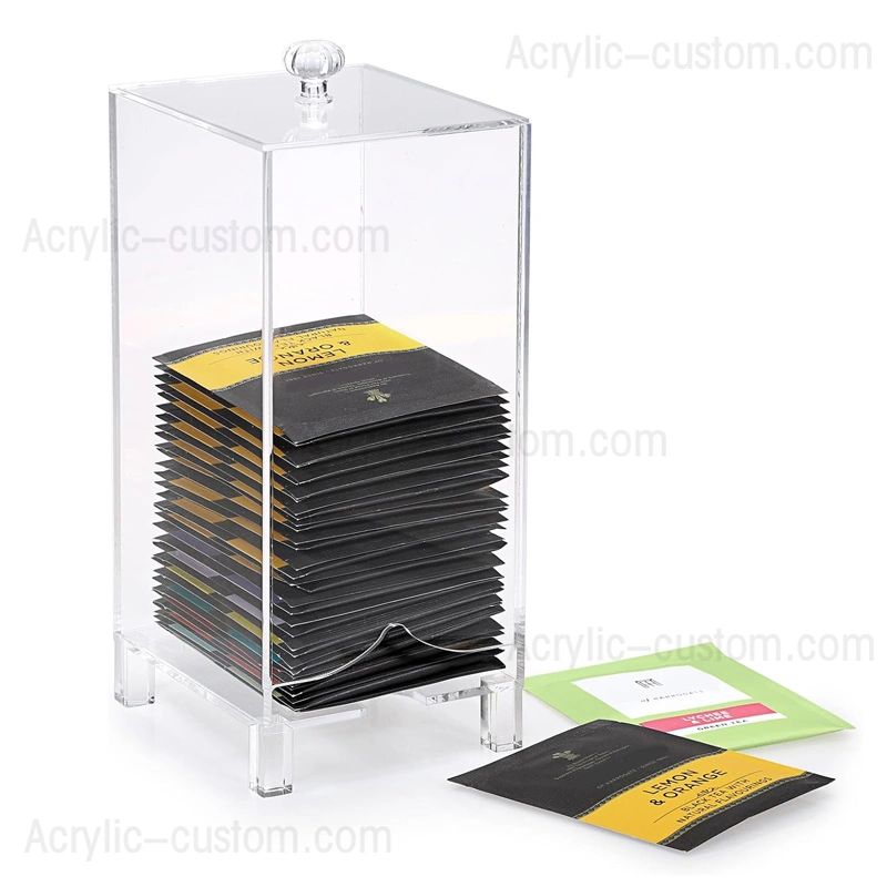 アクリル製ティーバッグキャディ - ティーバッグホルダーとディスペンサー