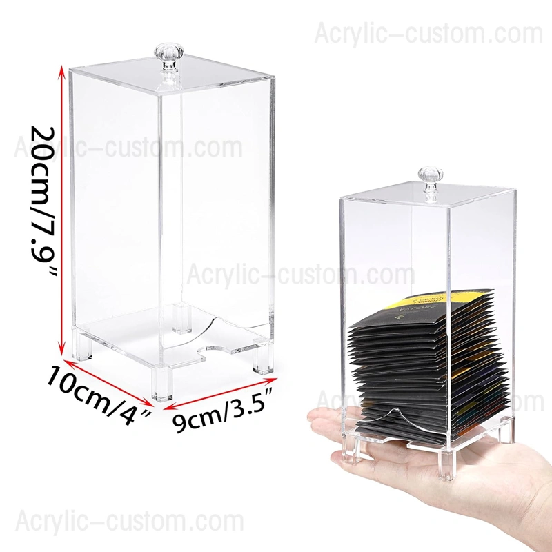 アクリル製ティーバッグキャディ - ティーバッグホルダーとディスペンサー