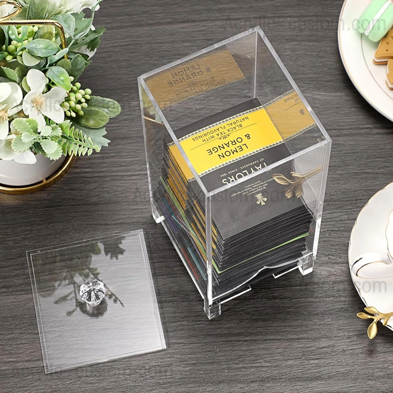 アクリル製ティーバッグキャディ - ティーバッグホルダーとディスペンサー