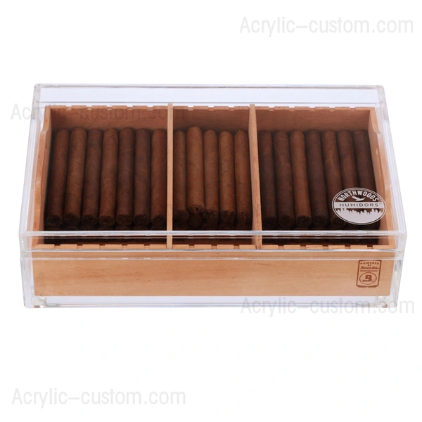 Custom Acrylic 75-Cigar Humidor | Large Cigar Humidor/Box