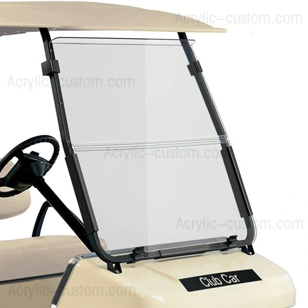 2000 アップ ds クラブ ゴルフ カート フロントガラス - 折りたたみ式クリア フロントガラス
