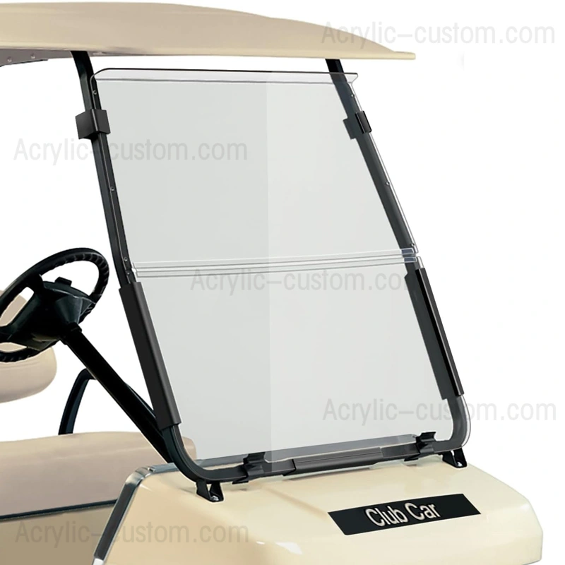 2000 アップ ds クラブ ゴルフ カート フロントガラス - 折りたたみ式クリア フロントガラス