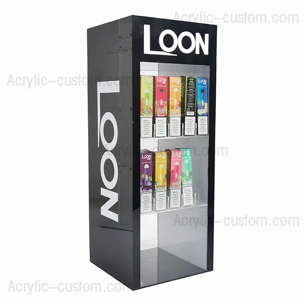 Vape Display Case - Custom LOGO Retail Acrylic Display Cases