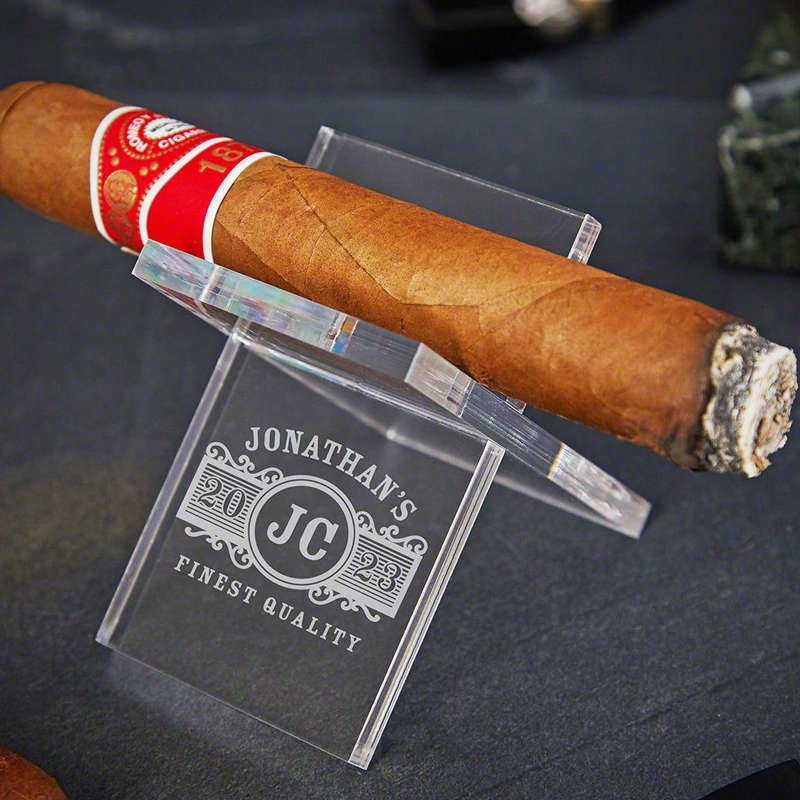 ポータブル シガー スタンド - パーソナライズされたアクリル シガー スタンド