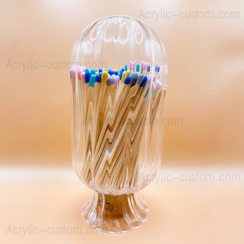 Kleine Streichholz-Cloche-Glasflasche mit Schlagbolzen