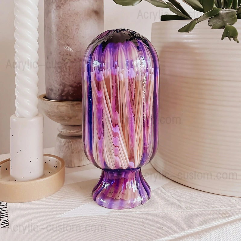 スモールカラーマッチクローシュ - ガラスマッチジャー