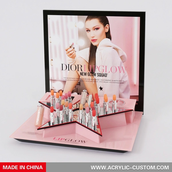 化粧品の口紅ディスプレイ - 小売アクリルディスプレイ