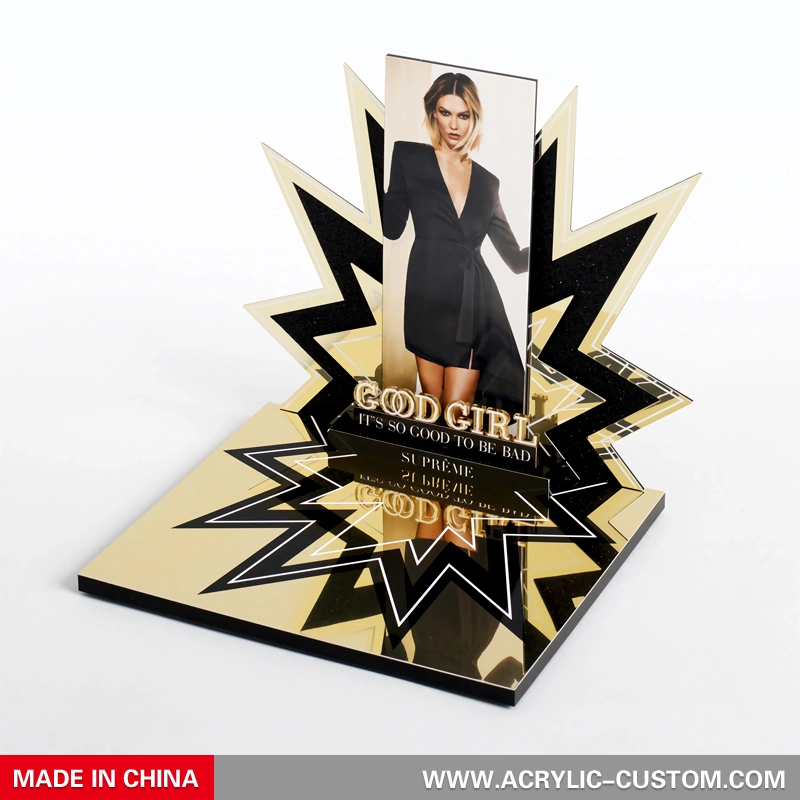 カウンタートップ香水ディスプレイスタンド - カスタム化粧品ディスプレイ