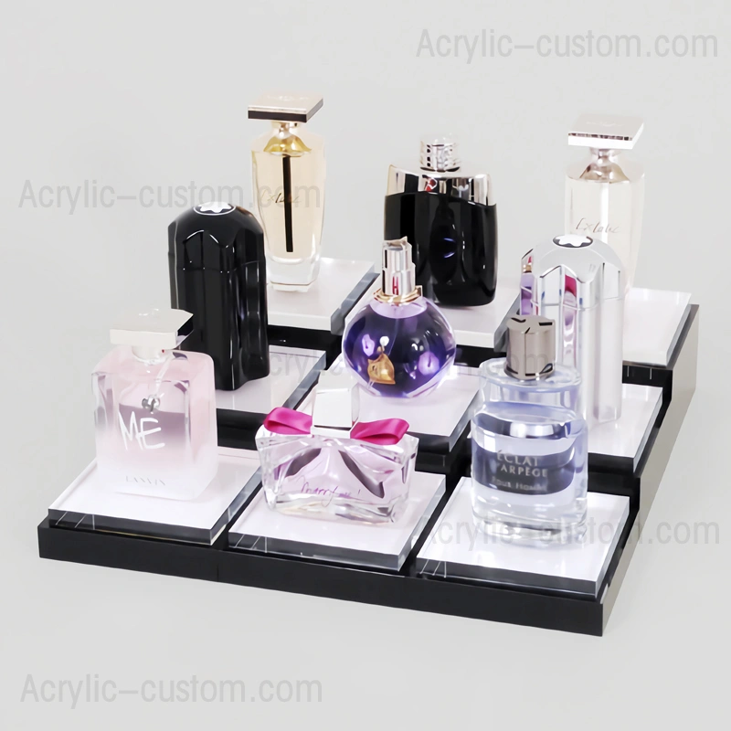 カスタム香水ディスプレイ - アクリル化粧品ディスプレイ